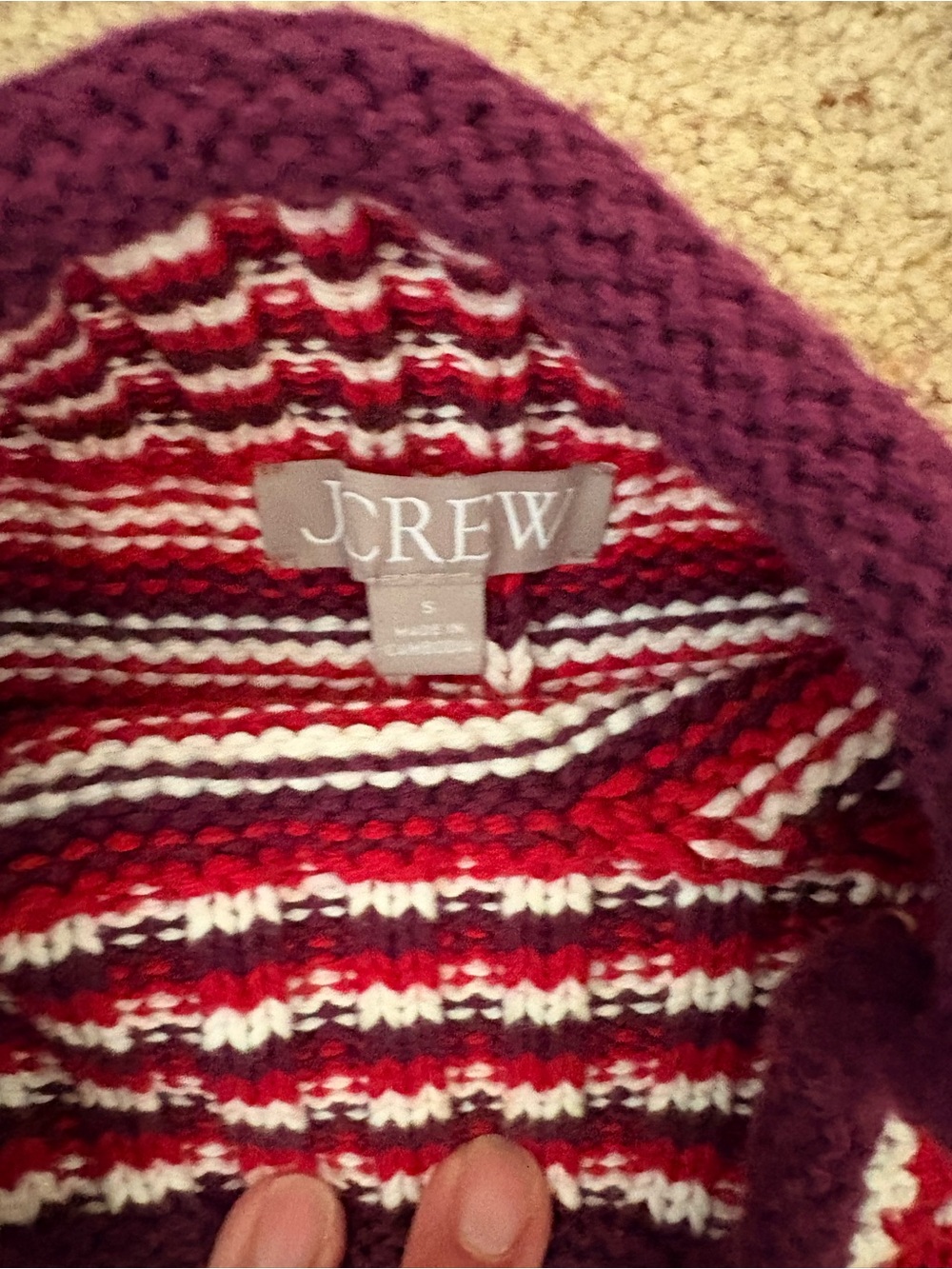 J. Crew 2025 Rollneck trade Sweater in stripe - Picture 2 of 3